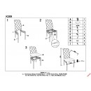 Стул HALMAR K309 темно-серый/хром